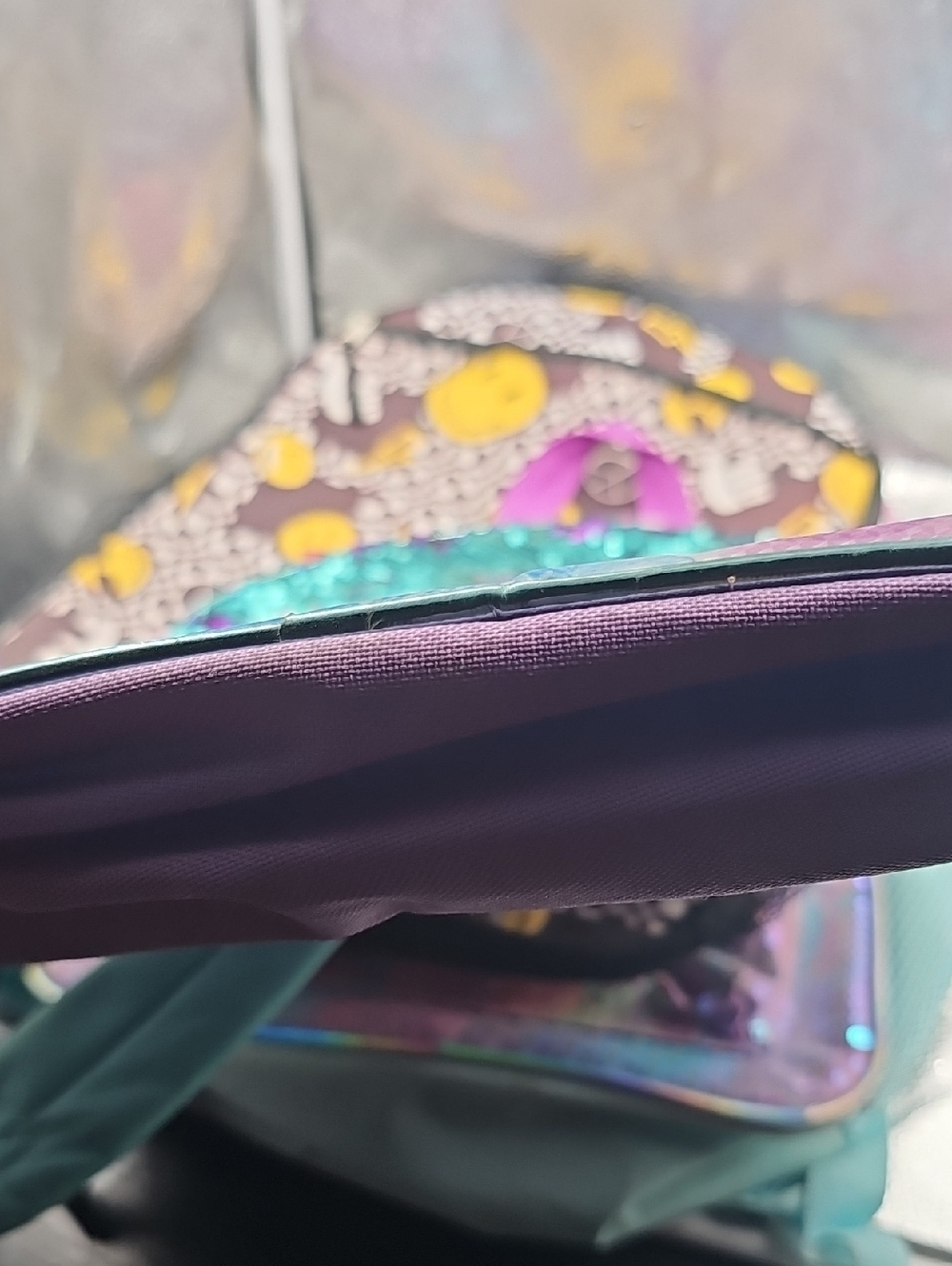 S Kids Blue And Purple Backpack. - Picture 5 of 5
